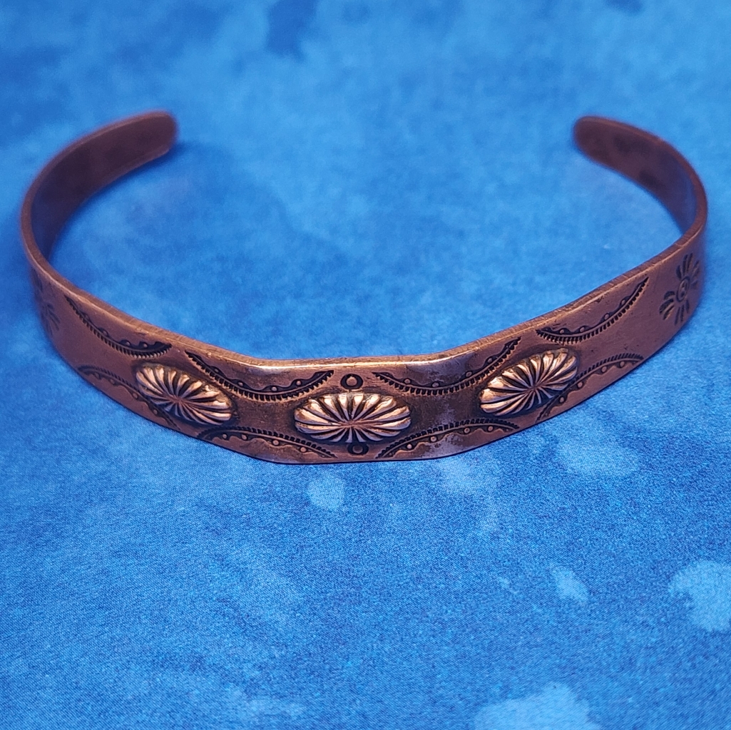 Vintage Bell Trading Post Copper Cuff